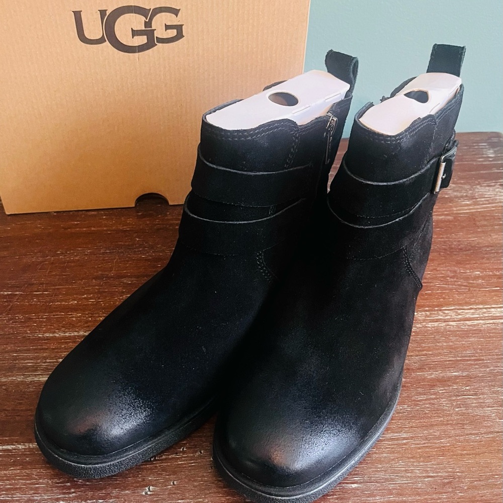 UGG Josefene Boots in Black Suede
